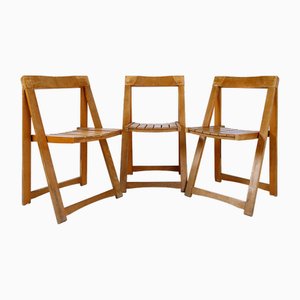Trieste Folding Chairs by Aldo Jacober & Pierangela d'Aniello, Set of 3