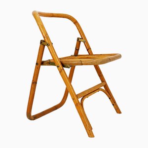Mid-Century Italian Bamboo Folding Chair from Dal Vera, 1960s