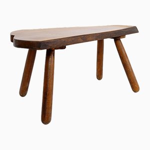 Brutalistischer Vintage Couchtisch aus Holz, 1960er