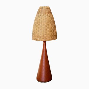 Vintage Mushroom Table Lamp in Teak