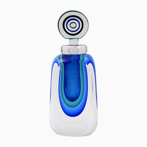 Murano Sommerso Glass Perfume Bottle by Luigi Onesto