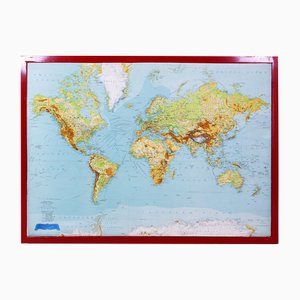 Large Relief Map of the World by George Philip