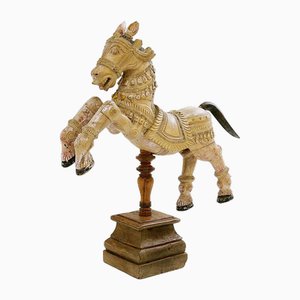 Ayyanar India Carved and Polychrome Wood Horse