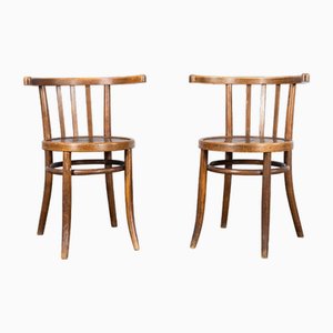 Debrecen Esszimmerstühle aus Bugholz, 1950er, 2er Set