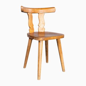 Vintage French Ox Back Dining Chair, 1950s