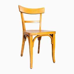 Bentwood Honey Oak Bistro Dining Chair from Baumann, 1950s
