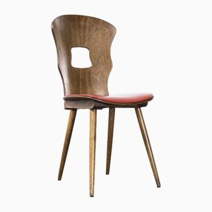 Silla de comedor Seat Gentiane francesa tapizada de Baumann, década de 1890. Juego de 8