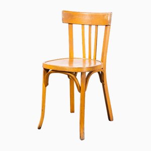 Honey Colour Bentwood Dining Chairs Harlequin from Baumann, 1950s, Set of 4