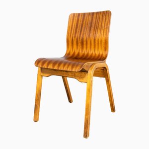 Sapele Stacking Dining Chair from Lamstak, 1950s