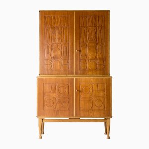 Mid-Century Teak Krus Cabinet by Yngve Ekström, 1950s