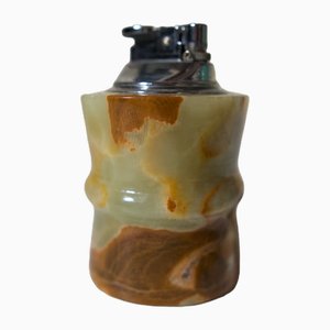 Italian Green Onyx Table Lighter, 1970s