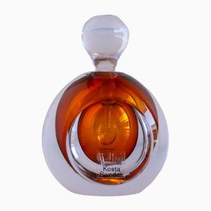 Mid-Century Modern Scandinavian Sommerso Crystal Ventana Perfume Flacon by Mona Morales Kosta, 1960s