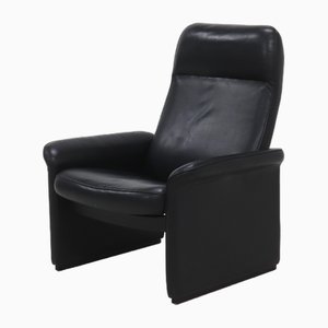 Black Leather DS50 Armchair from de Sede, Switzerland, 1980s