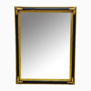 Miroir Baroque avec Cadre en Bois Noir et Doré