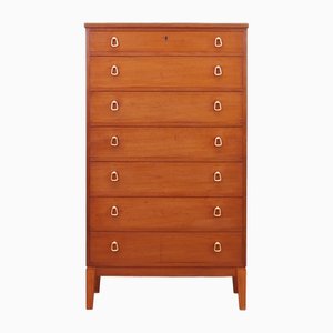 Vintage Danish Mahogany Chest of Drawers, 1970s