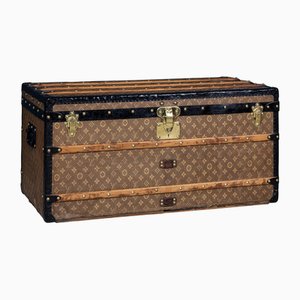 Baule antico in tela intrecciata di Louis Vuitton, Francia, 1900