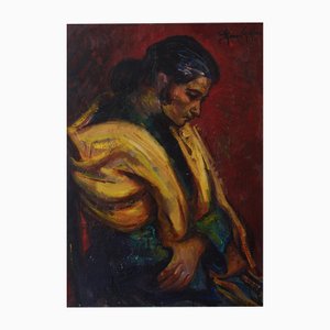 Isidre Nonell and Monturiol, Follower, Gypsy Lady, 1970s, Oil on Canvas
