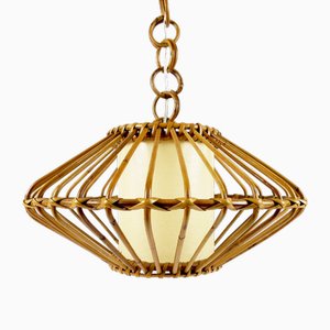 Vintage Bamboo Pendant, 1970s