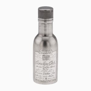 Novelty Silver Miniature Canadian Club Whisky Bottle