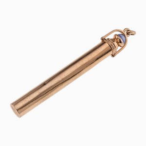 Antique French Gold and Sapphire Retractable Pencil, 1900
