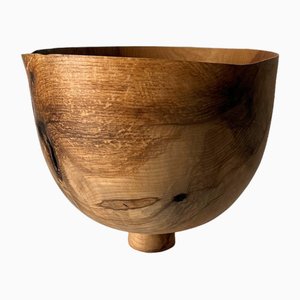 Minimalist Sculptural Vessel in Olive Ash