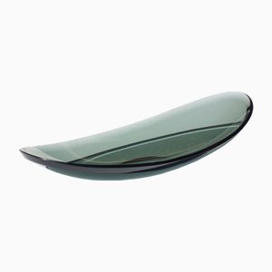 Italian Design Curved Glass Pocket Tray from Fontana Arte, 1950s