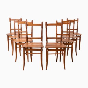 Sedie da pranzo dell'inizio del XX secolo di Valentin Jadrníček, metà XIX secolo, set di 8