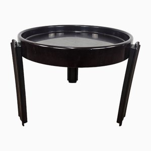 Vintage Space Age Dark Plastic Coffee Table by Dal Vera, 1970s