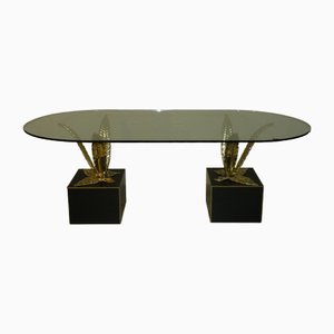 Bronze, Brass and Crystal Table by Gianni Versace for Versace Home, Italy, 1980s
