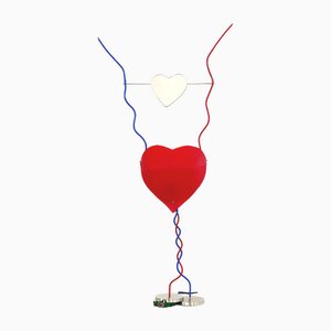 One from the Heart Table Lamp by Ingo Maurer, 1980s