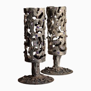 Bougeoirs Brutalistes, Set de 2