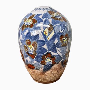 ​Japanese Earthenware Ikebana Flower Vase, 1920s