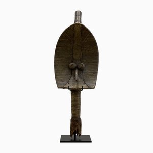 Kota Reliquiar aus Messing & Kupfer & Leder, Gabun, 1925