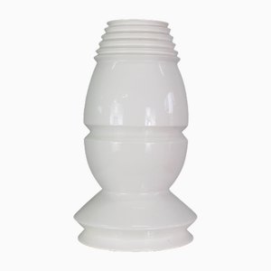 BBK Vase aus weiß emaillierter Keramik von Sergio Asti, 1980er