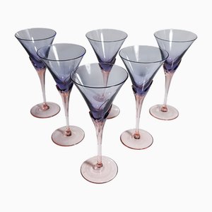 Sparkling Wine Glasses Model Vogue from Christinenhütte, 1980s, Set of 6