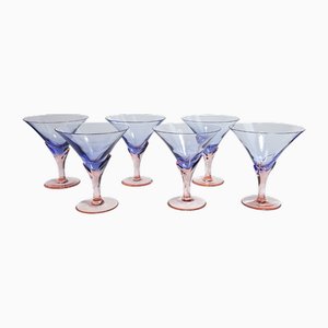 Sparkling Wine Glasses Model Vogue from Christinenhütte, 1980s, Set of 6