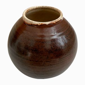 Brookhouse Pottery Vase / Gefäß mit rundem Sockel von David Frith Studio