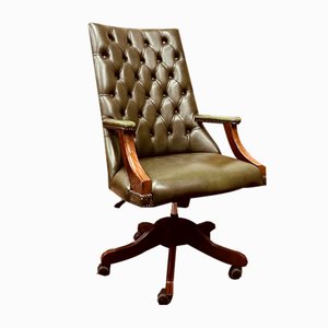 Sedia del presidente Chesterfield inglese