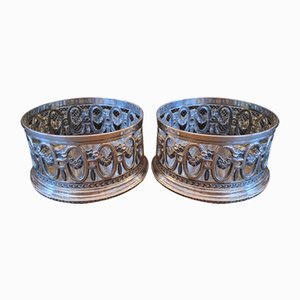 German Bottle Stands in Silver by Koch & Bergfeld, 1930s, Set of 2