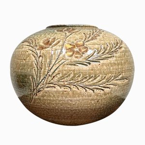 Mid-Century Shigaraki Ikebana Blumenvase, 1970er