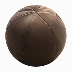 Cuscino Velvet Ball marrone di Lo Decor