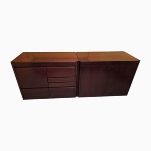 Sideboard with Doors in Rosewood by Angel Mangiarotti for Molteni, 1960s