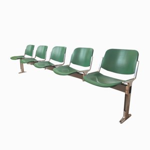 Model Axis 3000 5-Seater Bench by Giancarlo Piretti for Castelli, 1970s
