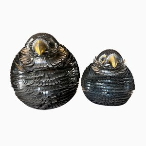 Vintage Metall Vögel von Alexander Blazquez, Mexiko, 1960er, 2er Set
