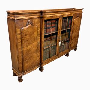 Grande Bibliothèque en Loupe de Noyer, 1900