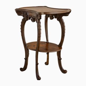 Art Noveau Tea Side Table in the style of Emile Galle, Early 20th Century