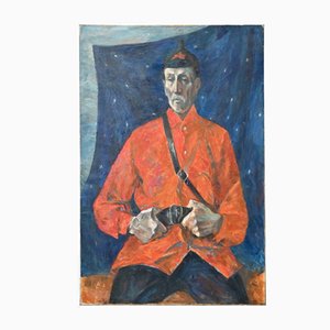 Kirillova H., The Red Commander, 1975, Olio su tela e legno, con cornice
