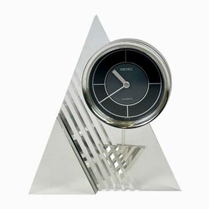 Horloge de Table Postmoderne de Seiko, Japon, 1980s