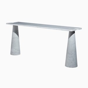 White Marble Eros Console Table by Angelo Mangiarotti for Skipper, 1990s