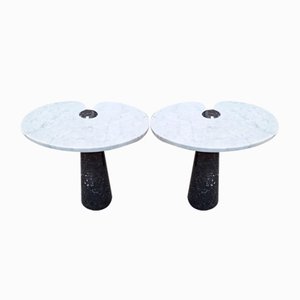 Black Marble Eros Coffee Tables by Angelo Mangiarotti for Skipper, 1980s, Set of 2